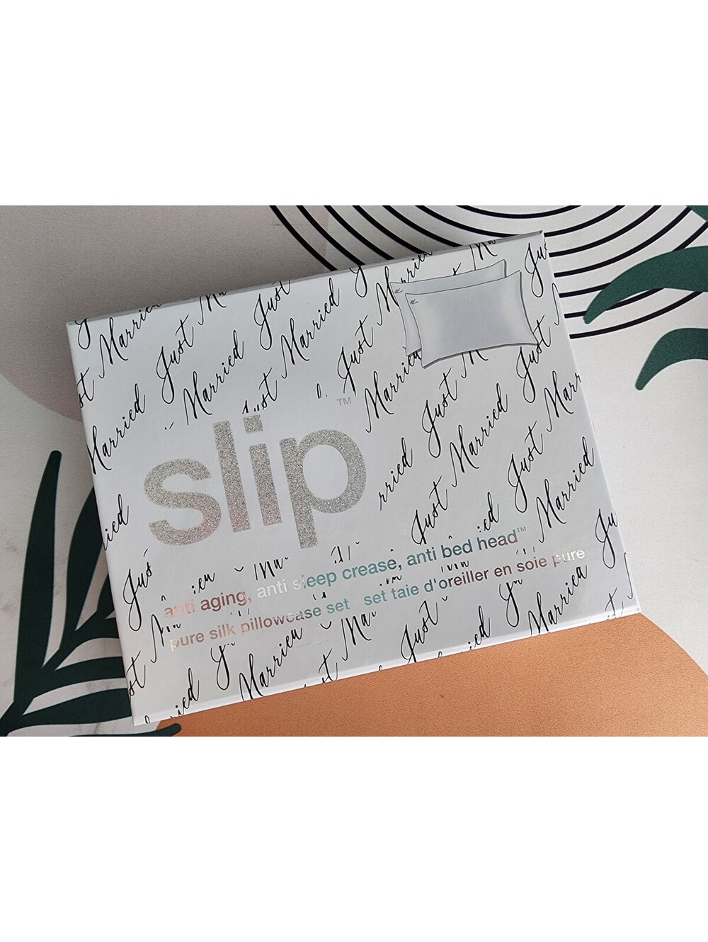 Slip Just Married Pure Silk Pillowcase Set - White,